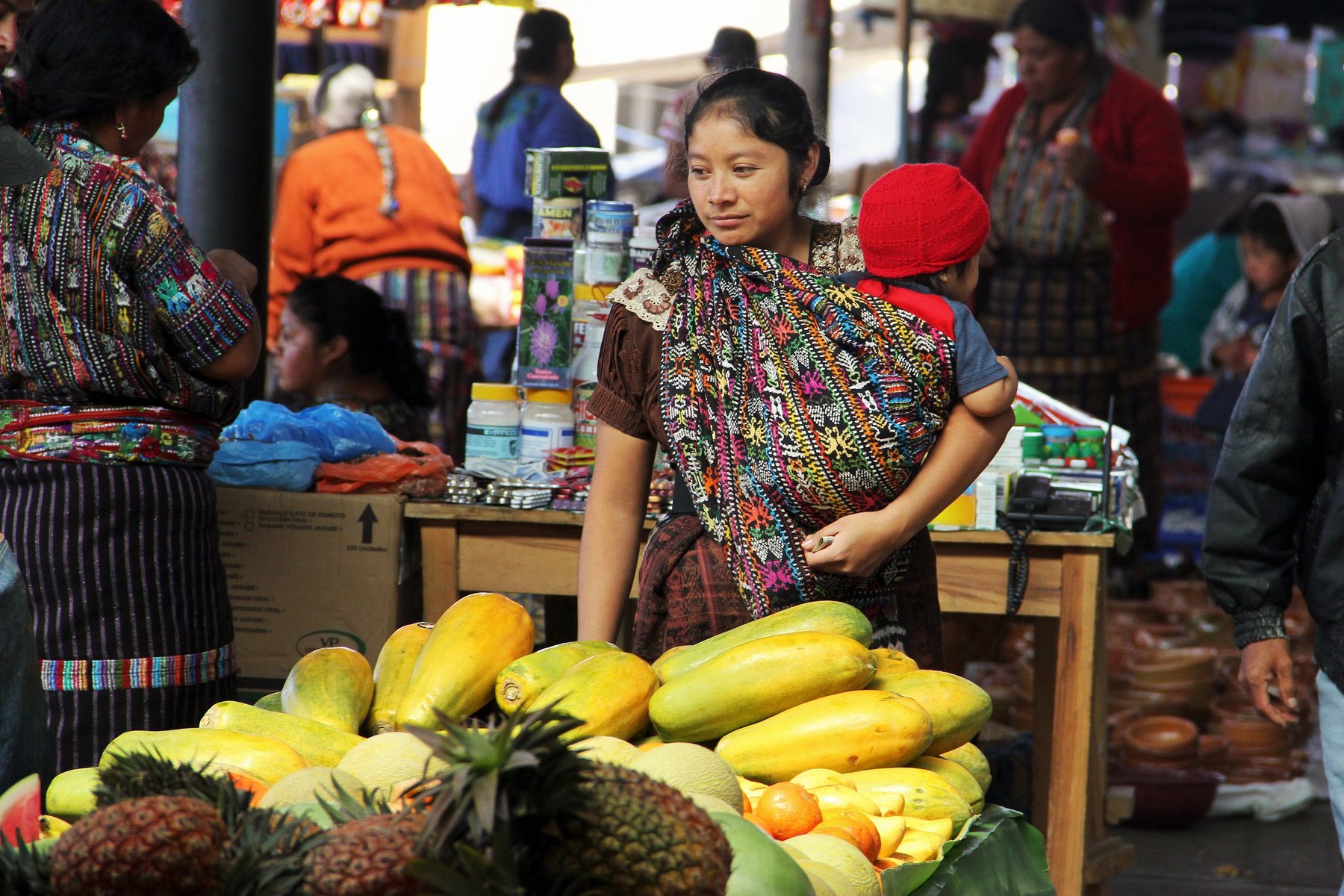 Marknad i Guatemala