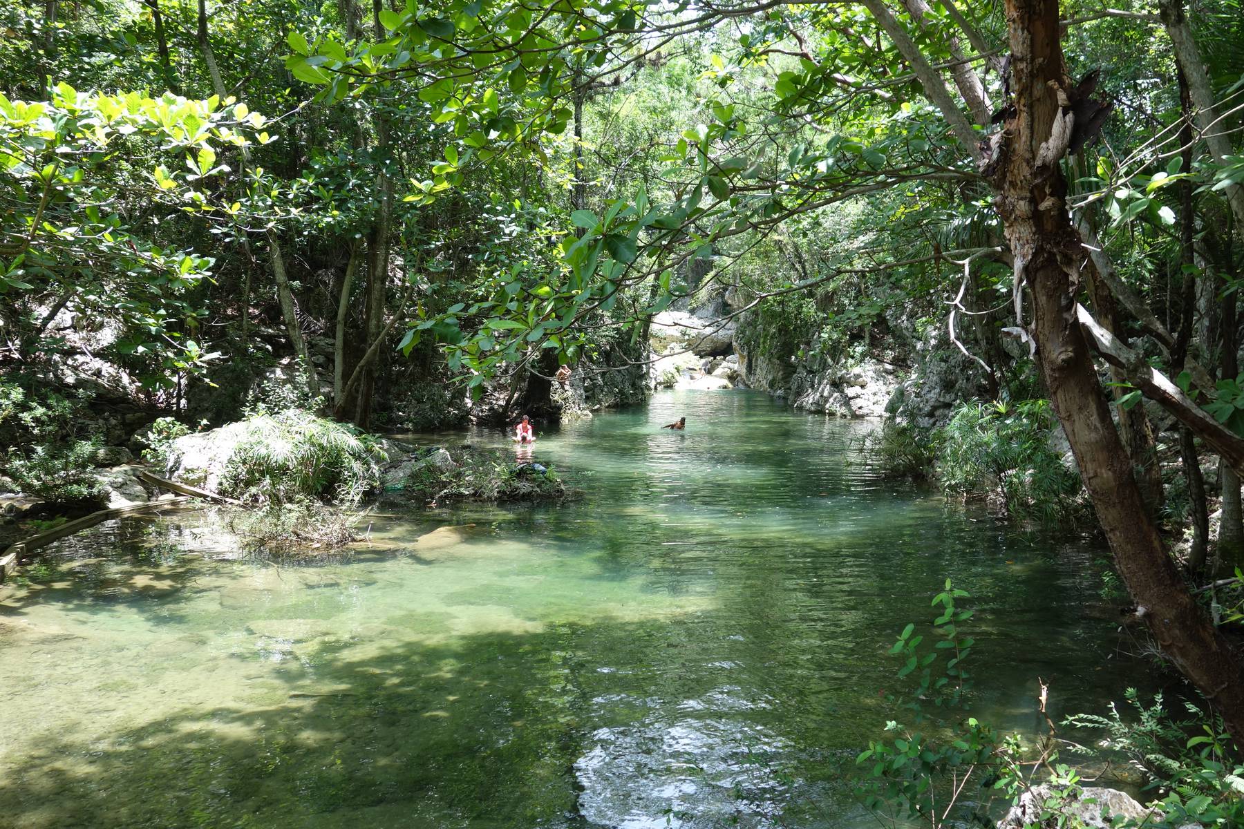 Ta ett dopp i nationalparken Topes de Collantes utanför Trinidad