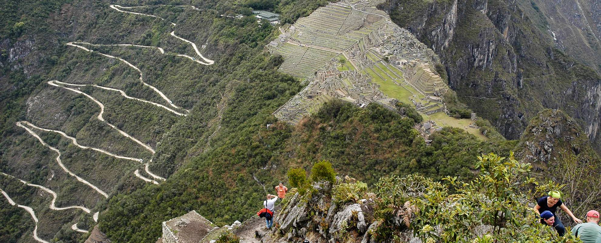 Machu Picchu sett från ovan