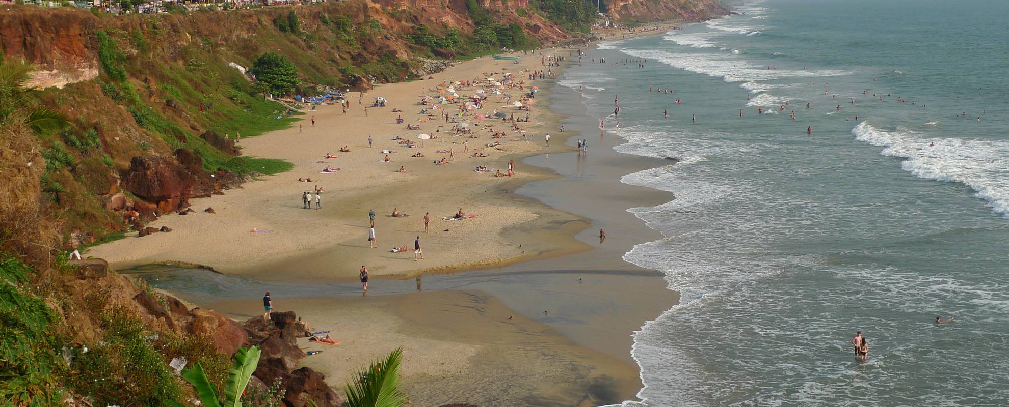 Stranden i Varkala