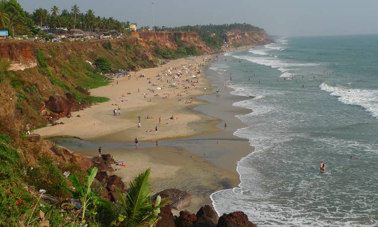 Stranden i Varkala