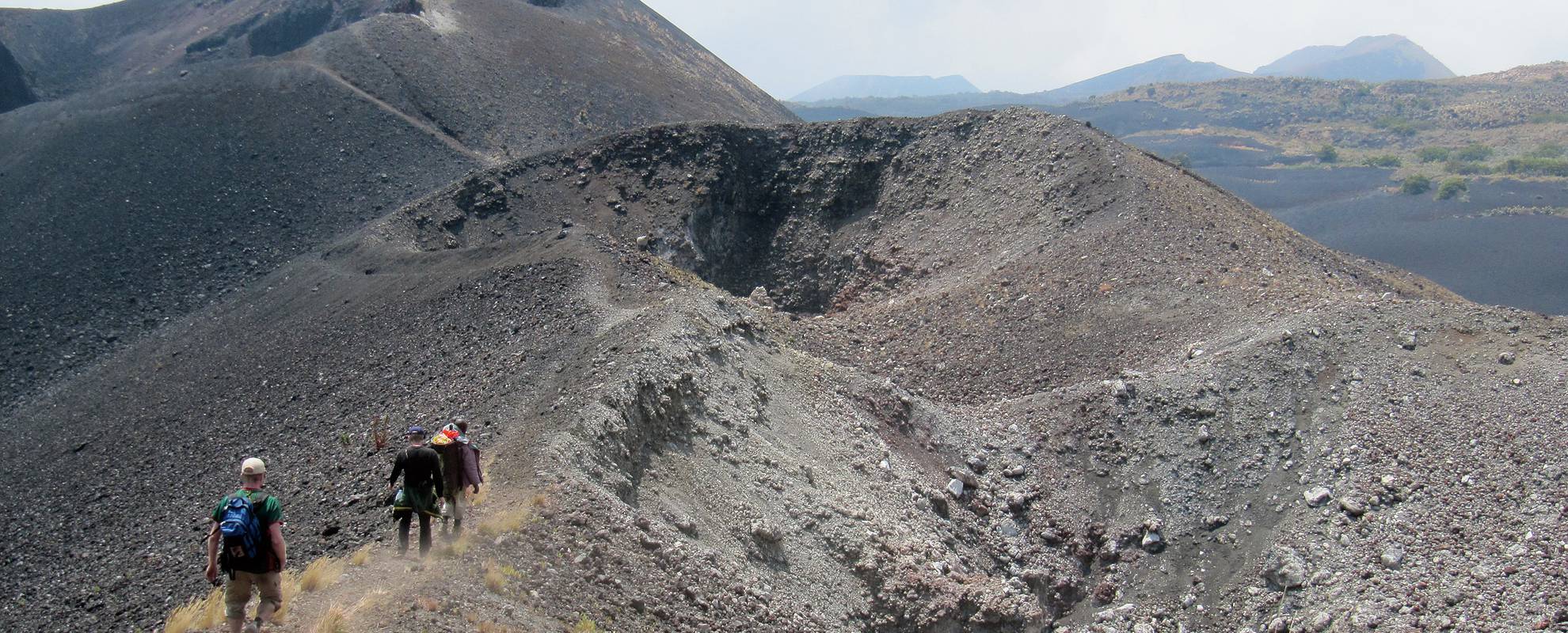 Nära toppen på Mt Cameroon 4100 meter