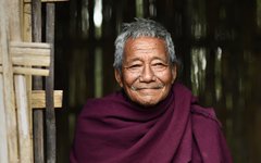 Mishing folket möter du på ön Majuli