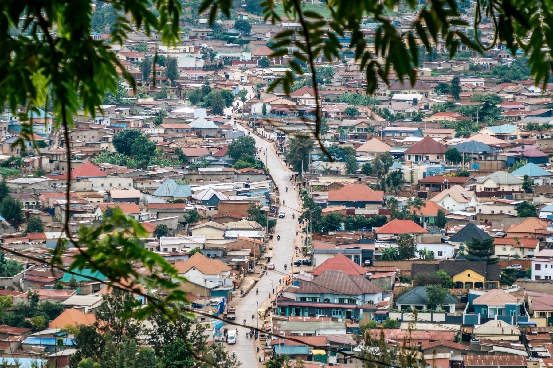 Panoramautsikt över Kigali