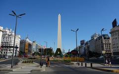 Världens bredaste aveny 9 de julio i Buenos Aires