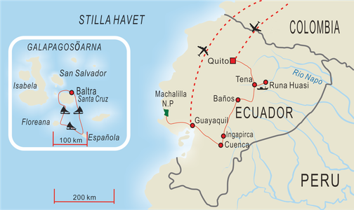 Ecuador med start i Quito