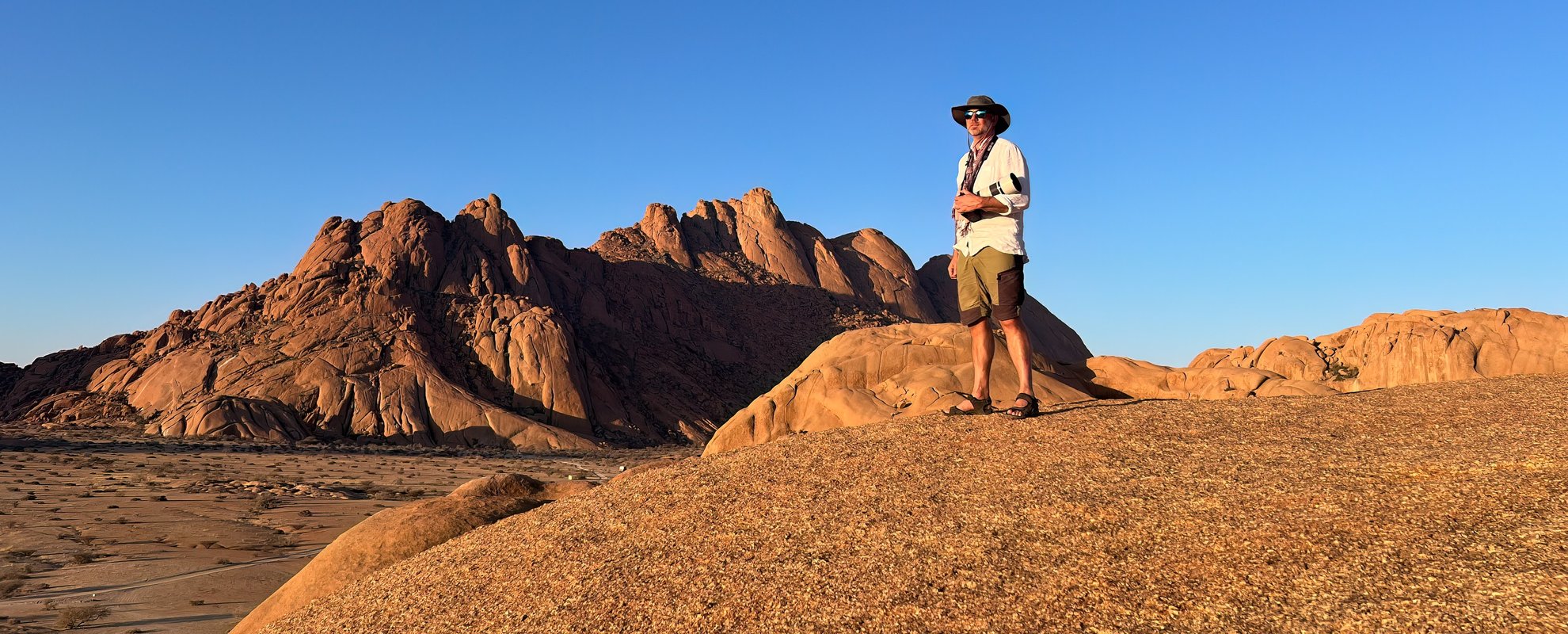 Tomas Rindå i Spitzkoppe