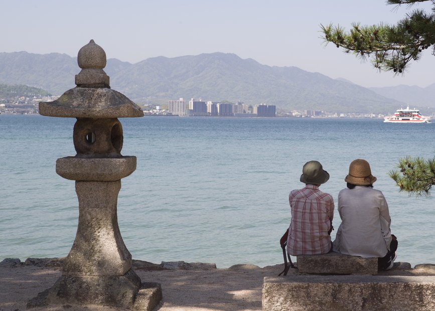 Damer på Miyajima