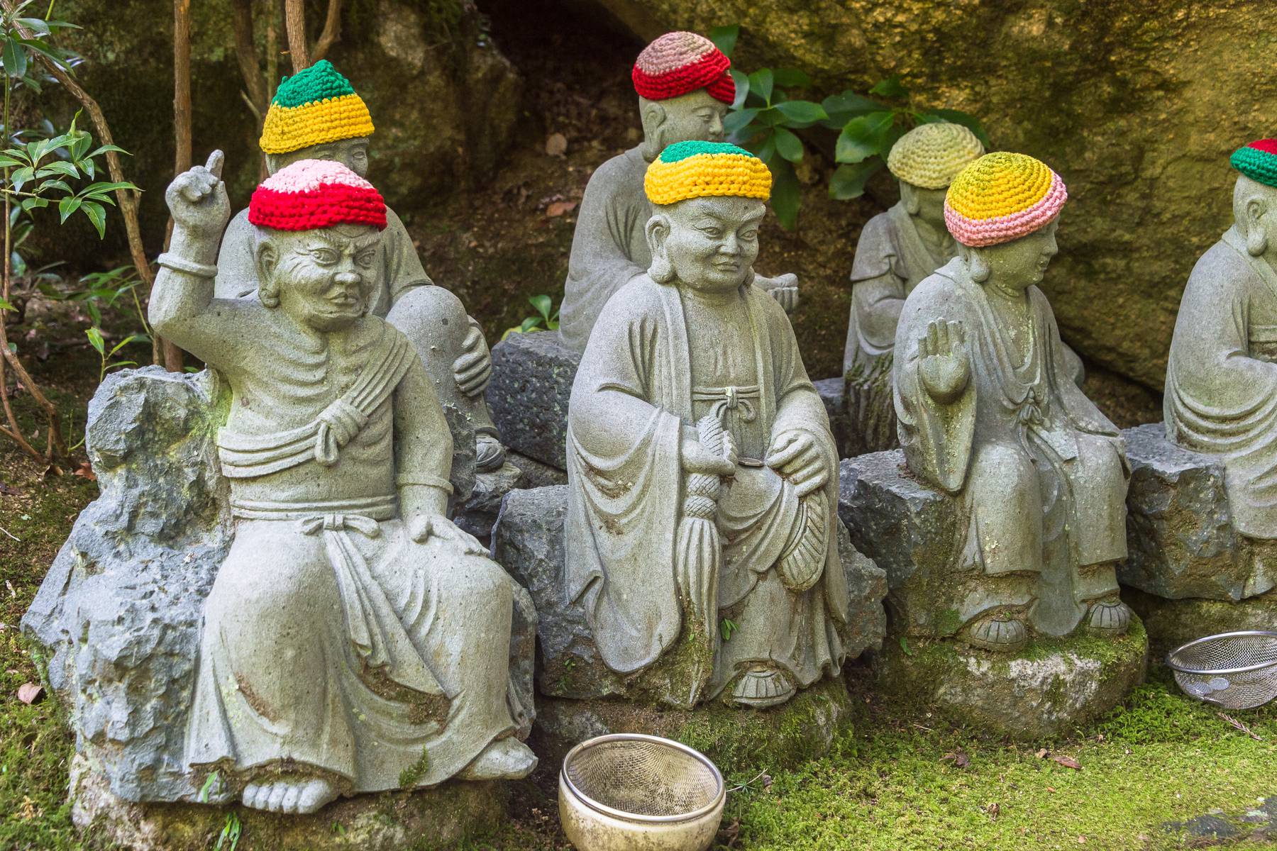 Buddhastatyer på Miyajima