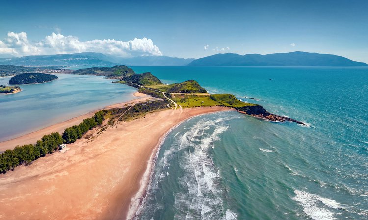 Resa Albanien stranden Zvernec