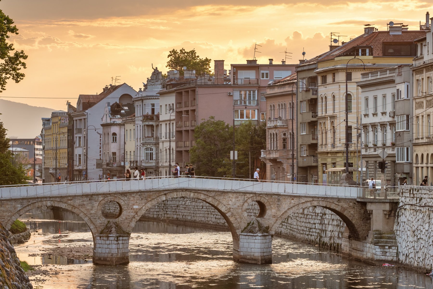Latinska bron i Sarajevo är från den ottomanska perioden