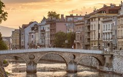 Latinska bron i Sarajevo är från den ottomanska perioden