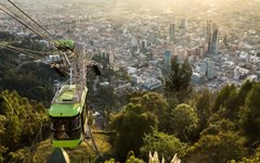 Ta linbanan och njut av utsikten i Bogota