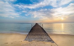 Vacker kust vid Marsa Alam