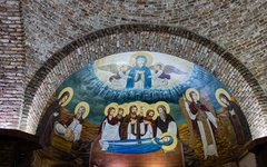 Vackra Wadi El Natrun som byggdes på 1500-talet