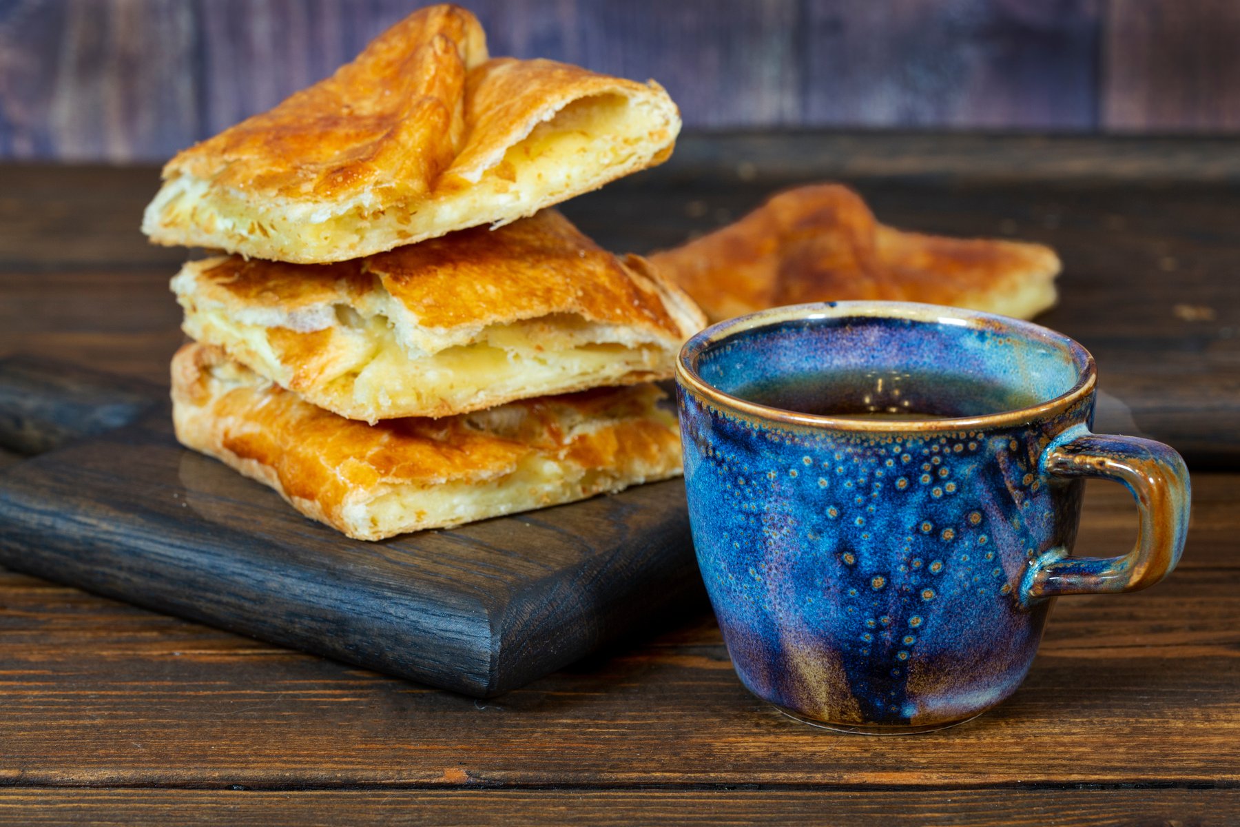 Khachapuri med ost är en georgisk läckerhet