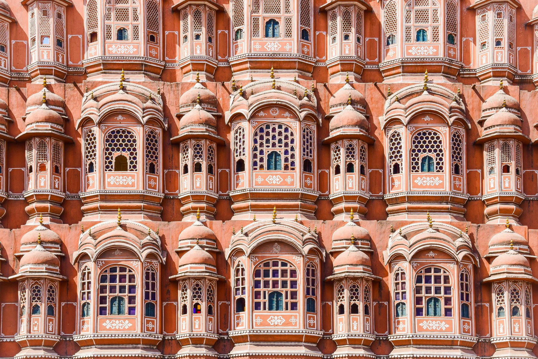 Vindarnas palats i Jaipur är en av Indiens vackraste byggnader