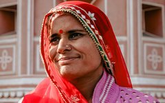 Möten i Jaipurs gamla stadsdel