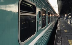Tåg genom Kazakstan