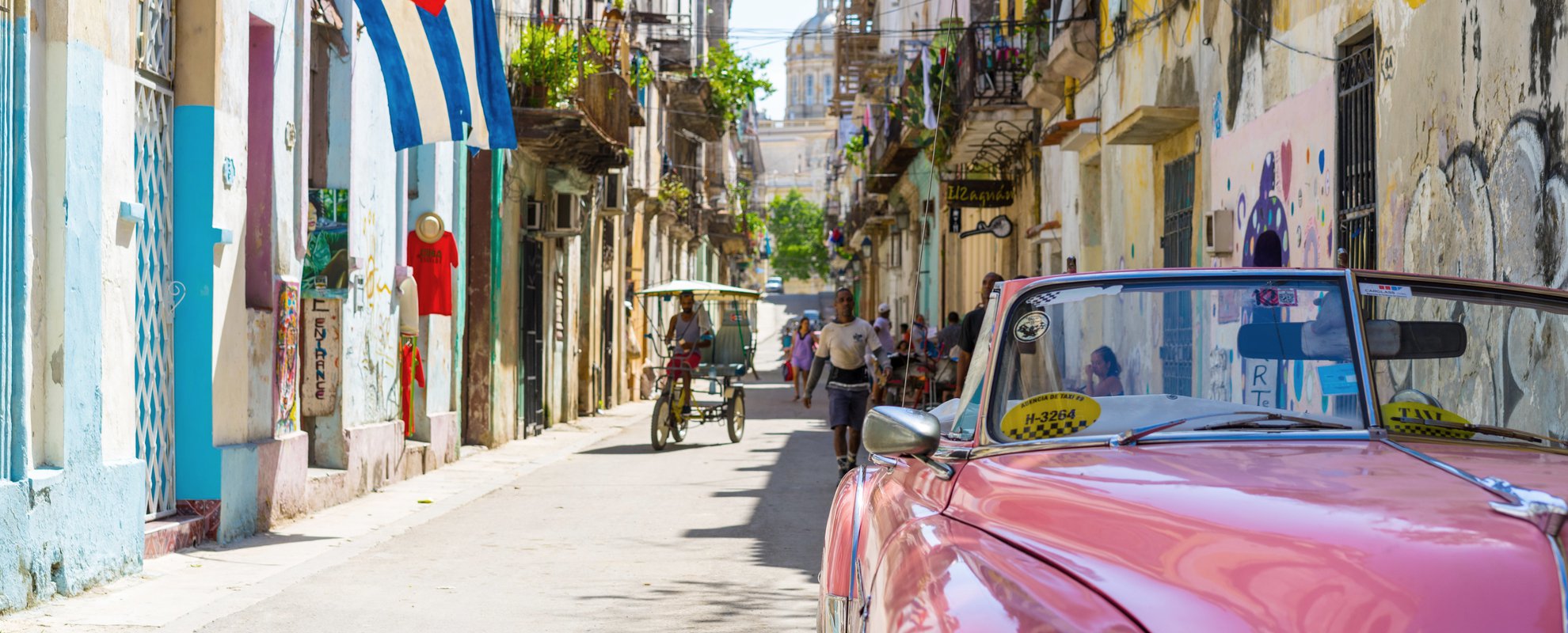 Charmiga kvarter i Havanna