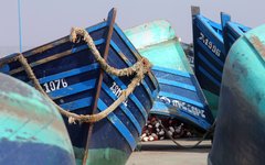 De vackera båtarna i Essaouiras hamn