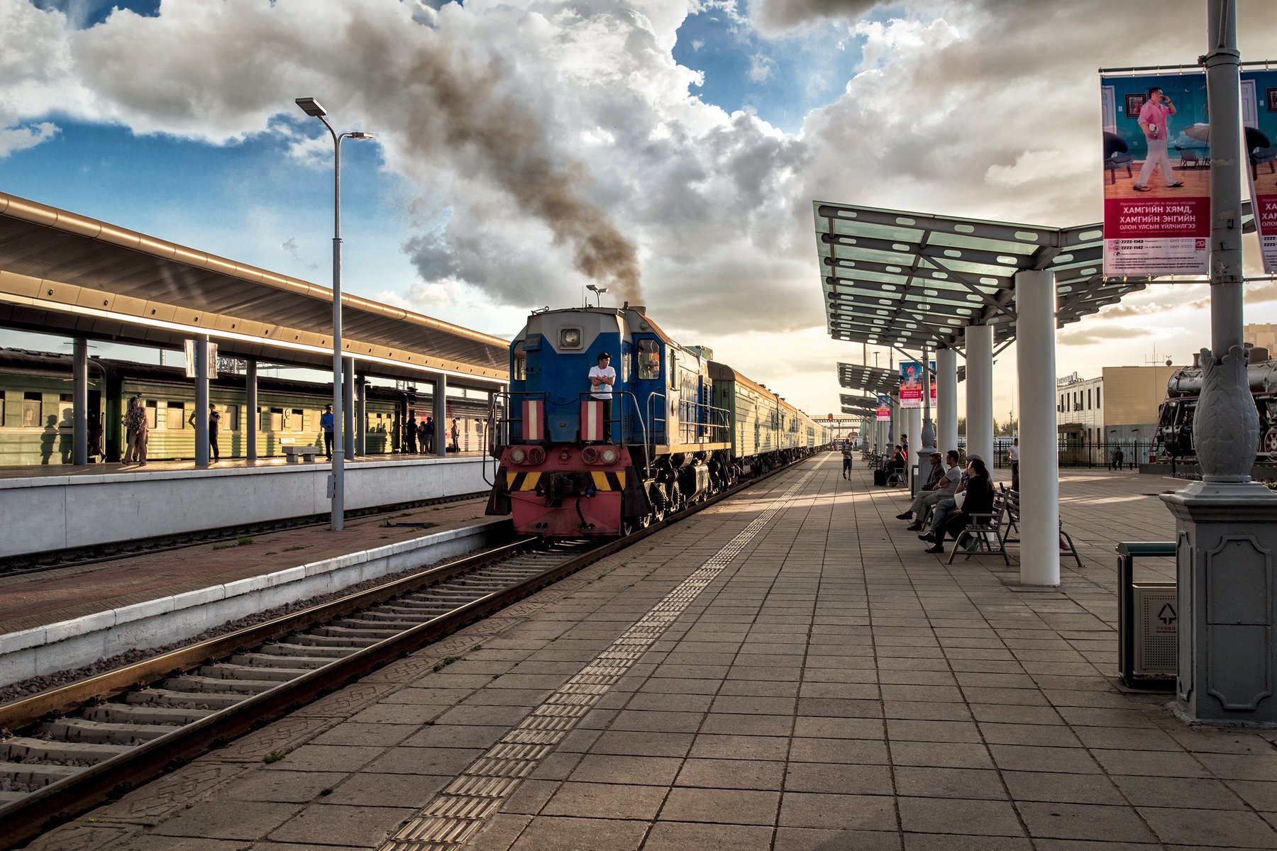 Tågstationen i Mongoliets huvudstad