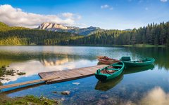 Durmotor nationalpark i Montenegros vackra bergsområden