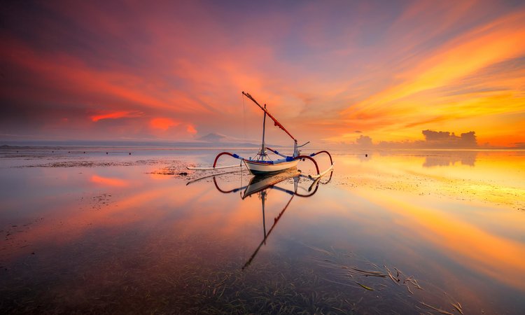Soluppgång över Sanur Beach