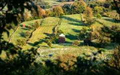 Resan går genom Maramures härliga landskap