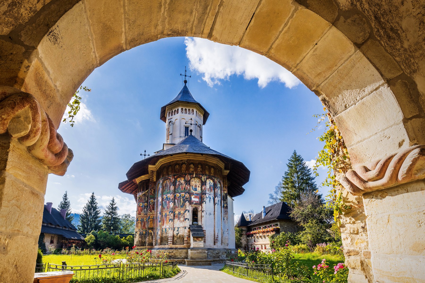 Klostret i Moldovita är ett av flera världsarv i Bukovina