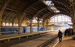 En av Sankt Petersburgs vackra tågstationer