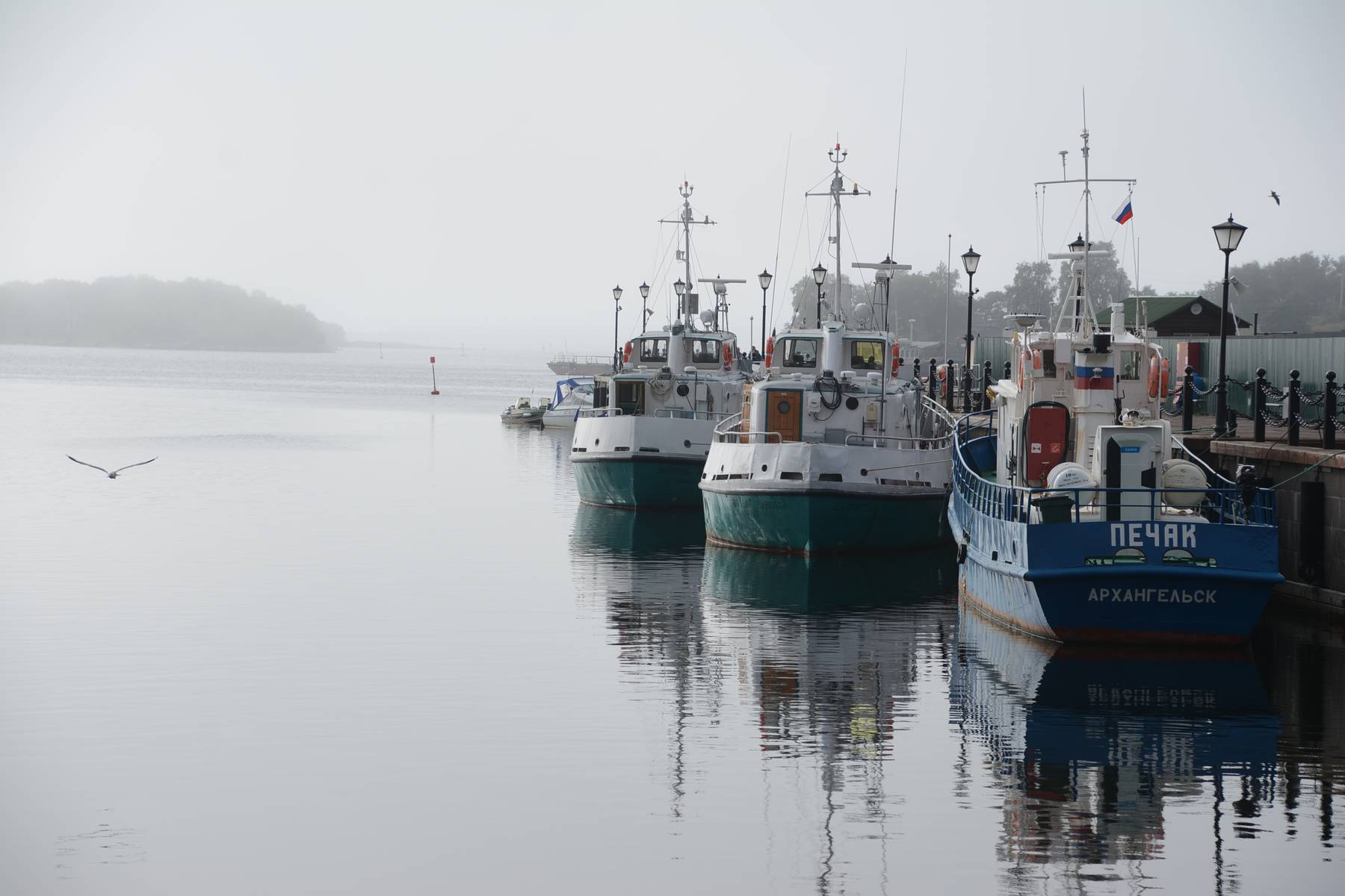 Hamnen på Solovetskijöarna