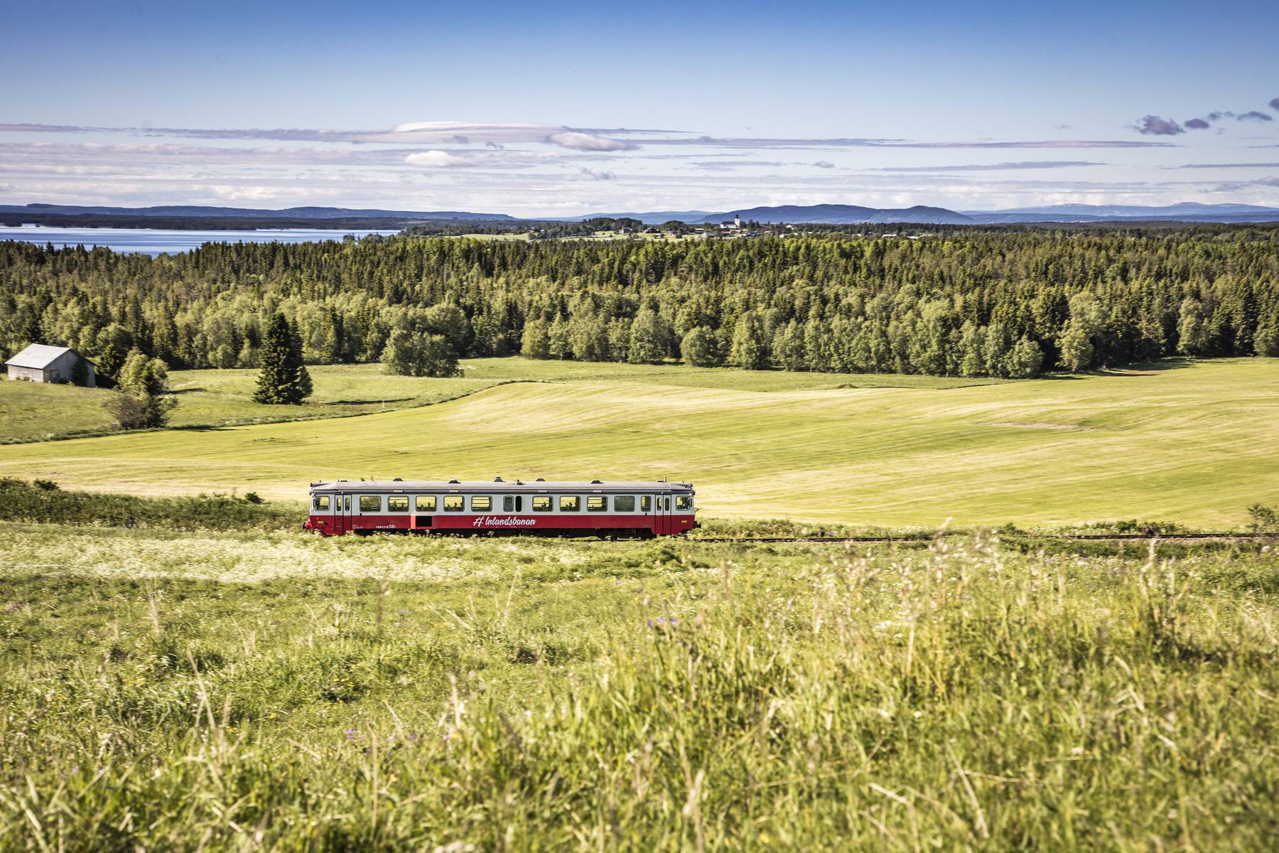 Vacker vy vid Bjärme strax innan Östersund