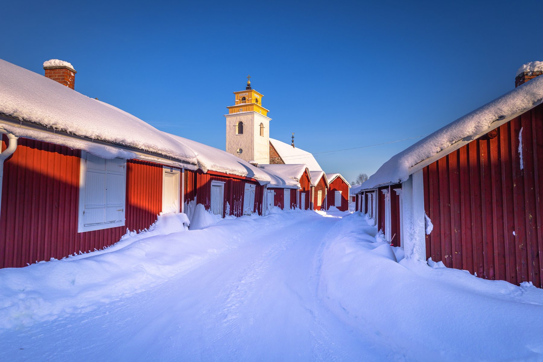 Du besöker världsarvet Gammelstads Kyrkstad i Luleå