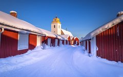 Du besöker världsarvet Gammelstads Kyrkstad i Luleå