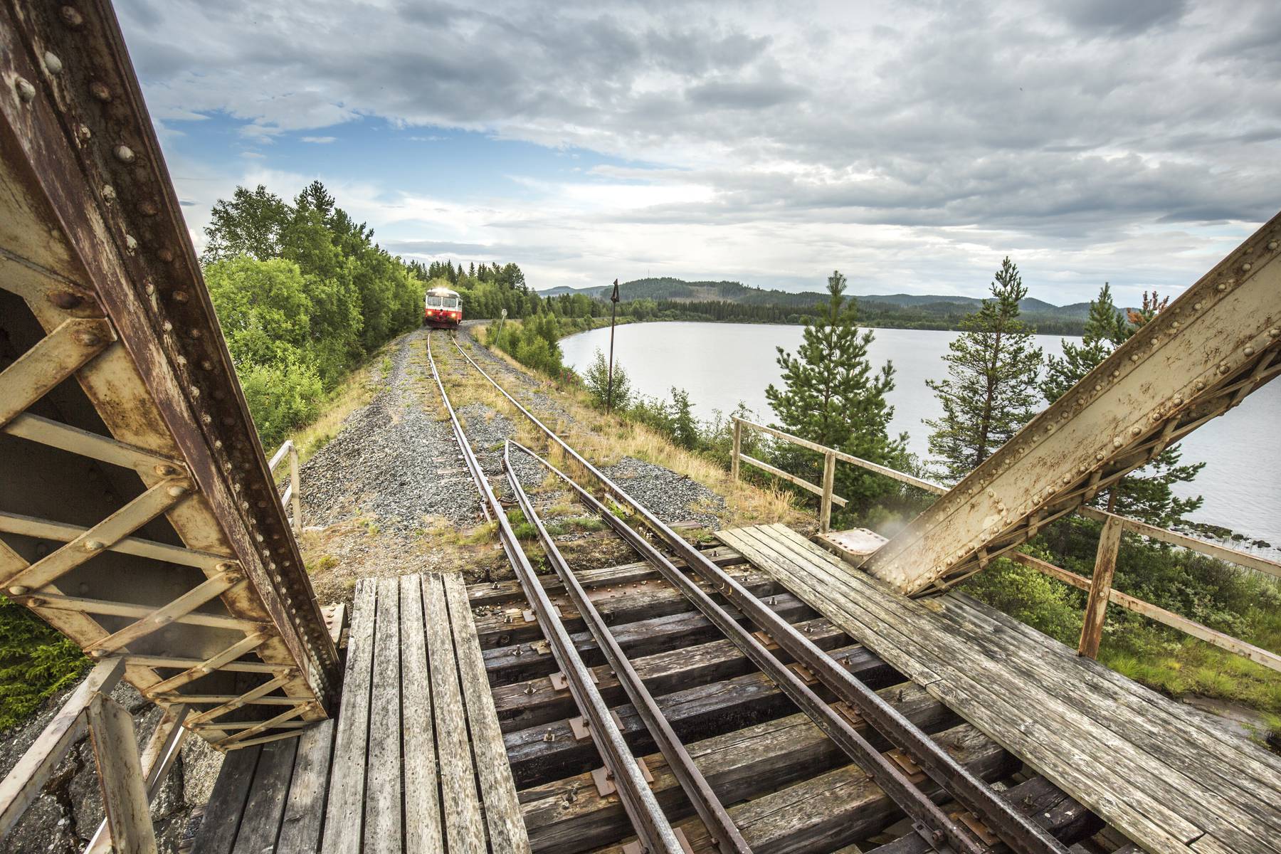 Bro i närheten av Dorotea mellan Östersund och Slagnäs