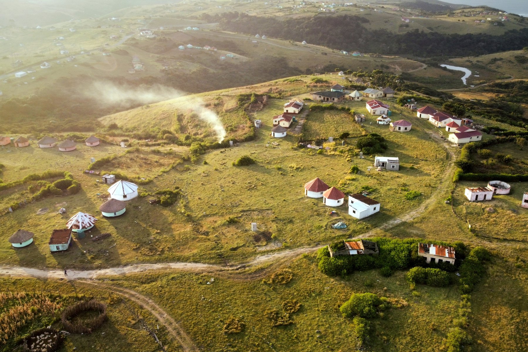 Du bor i en Xhosa-by under resan i Sydafrika