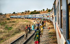 Tazara tåget som tar dig genom delar av Zambia och Tanzania