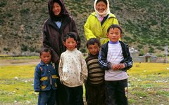 Resa Tibet nomadfamilj