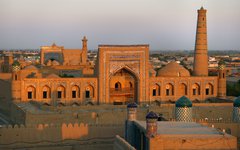 Spektakulär utsikt över gamla Khiva