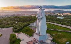 Monument i Murmansk till minne av de som dog i andra världskriget