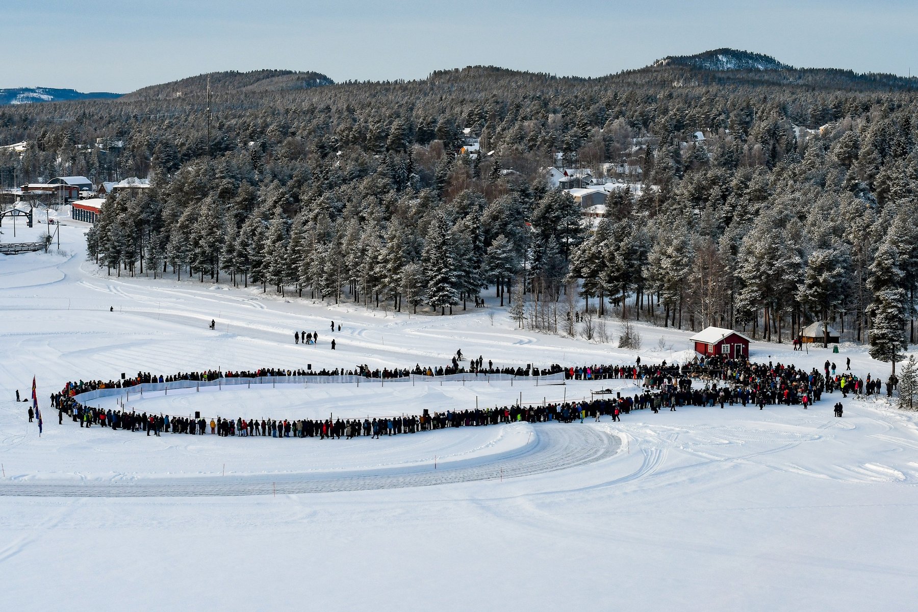 Renracet på Talvatissjön är en härlig tradition