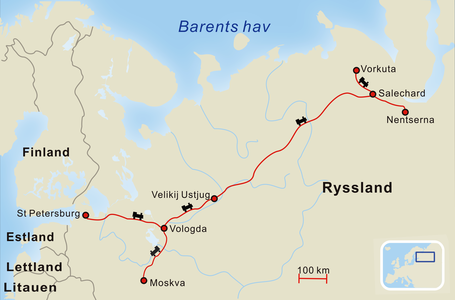 Vinter i ryska Arktis