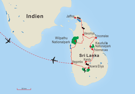 Sri Lanka map