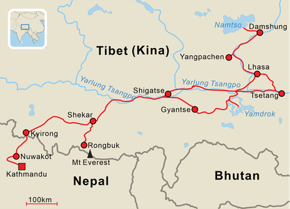 Karta Tibet & Nepal