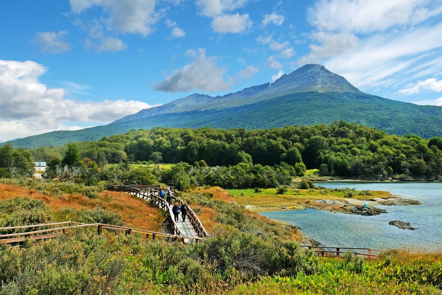 Du gör en dagsvandring i Tierra del Fuego