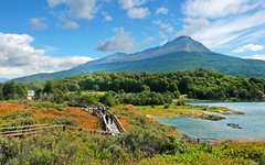 Du gör en dagsvandring i Tierra del Fuego
