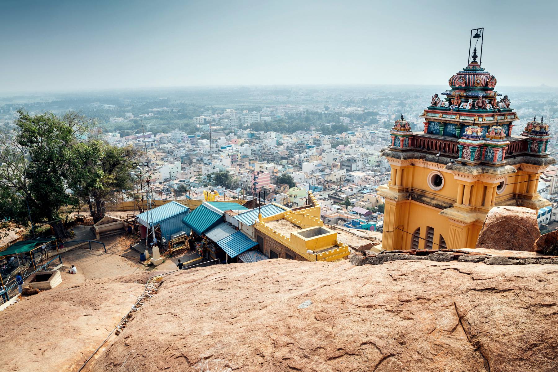 Trichy sett från Thayumanaswami templet