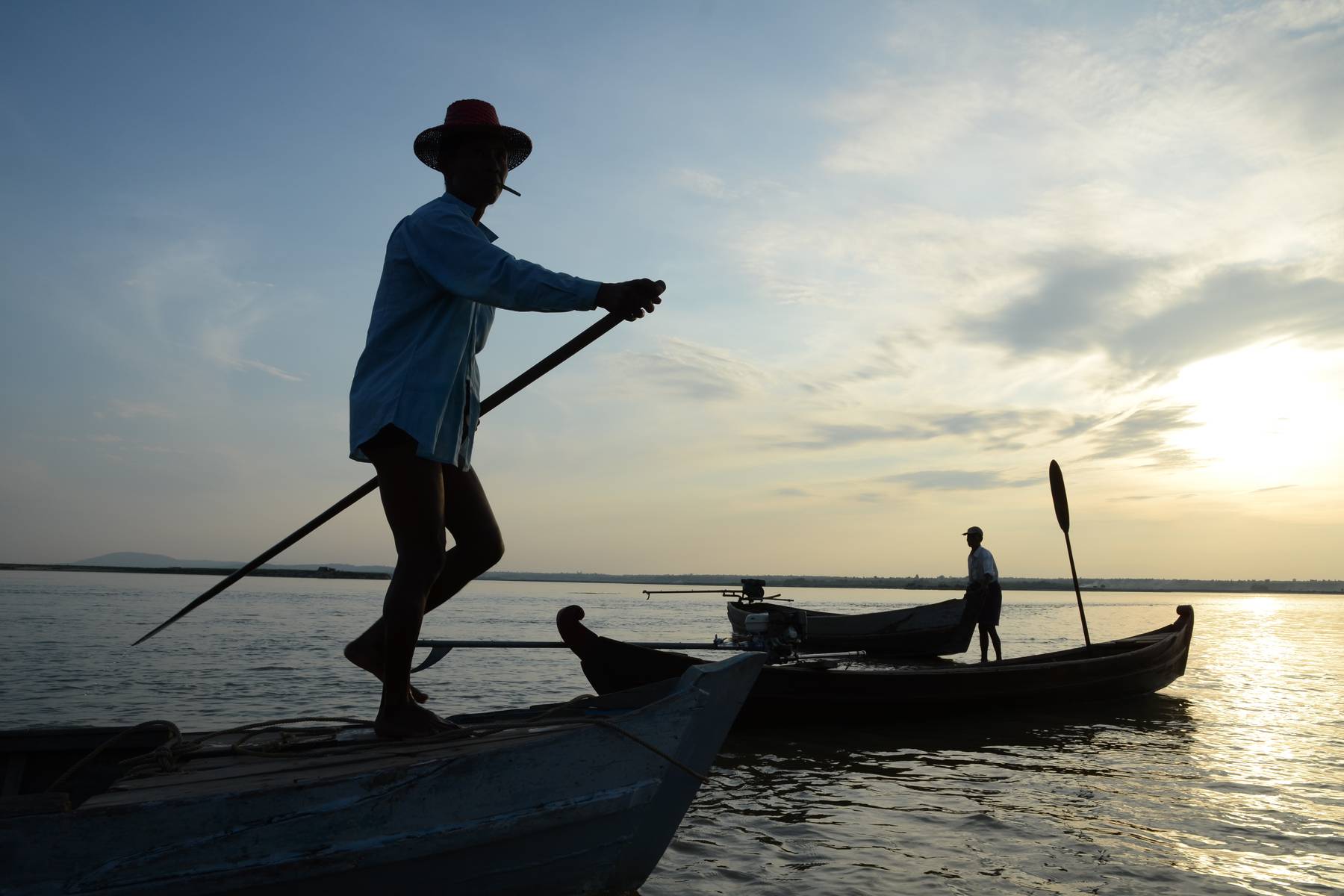 Fiske vid Inle lake