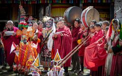Festival i östra Bhutan